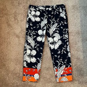 NWT Zara Tropical Chino Fit Ankle Pants